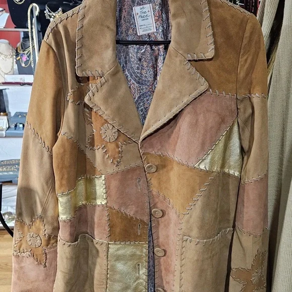 Free People Suede Button-Front Jacket - Picture 4 of 5